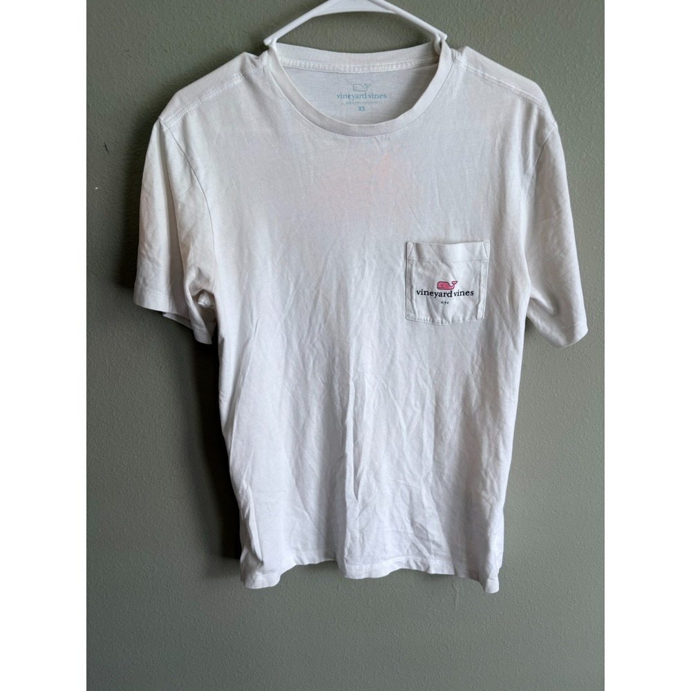 Vineyard Vines I Love New York Unisex White Short Sleeve Graphic T-Shirt Size XS